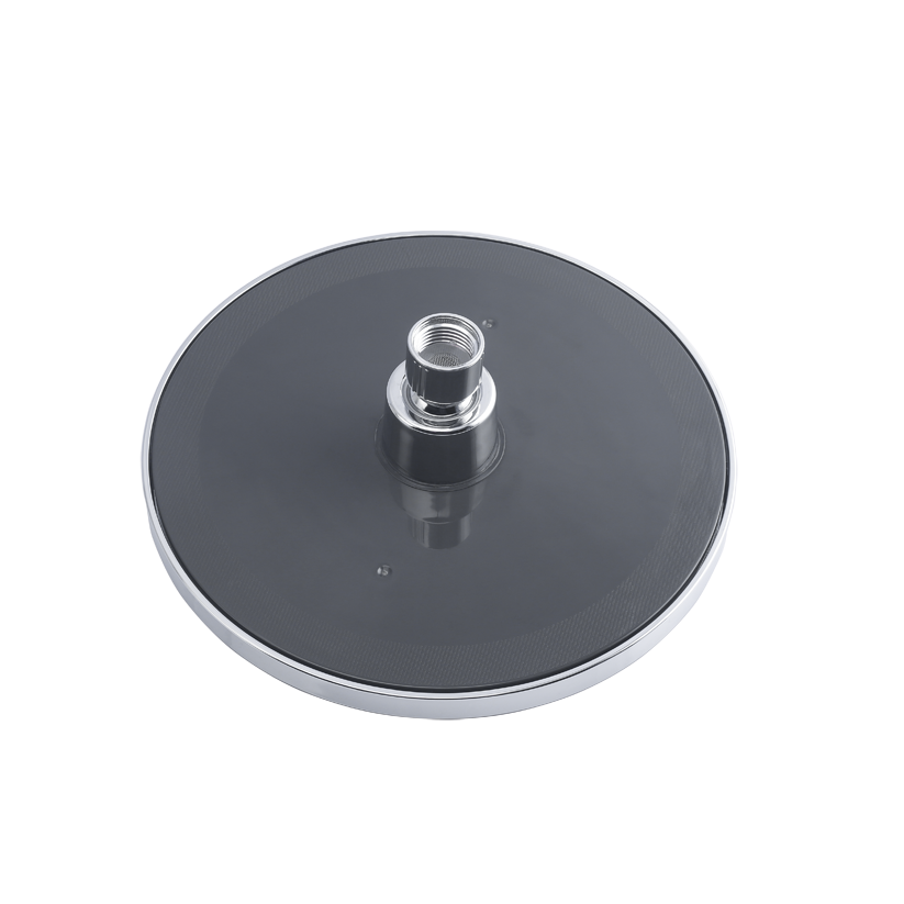 Mila Disque Rain Shower, rains shower with air pressure, ABS shower head surface, chrome face with grey back cover, MSXX0301CM, Single Function, Φ 200mm